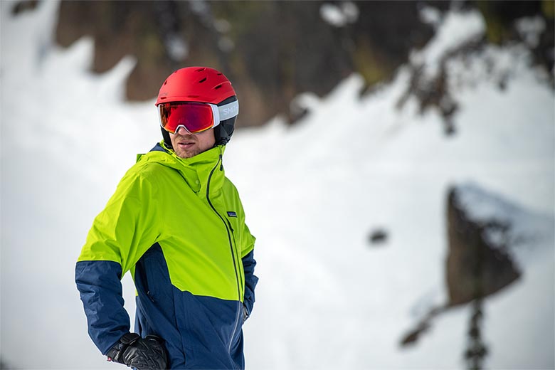 Smith Level MIPS ski helmet (looking downhill)